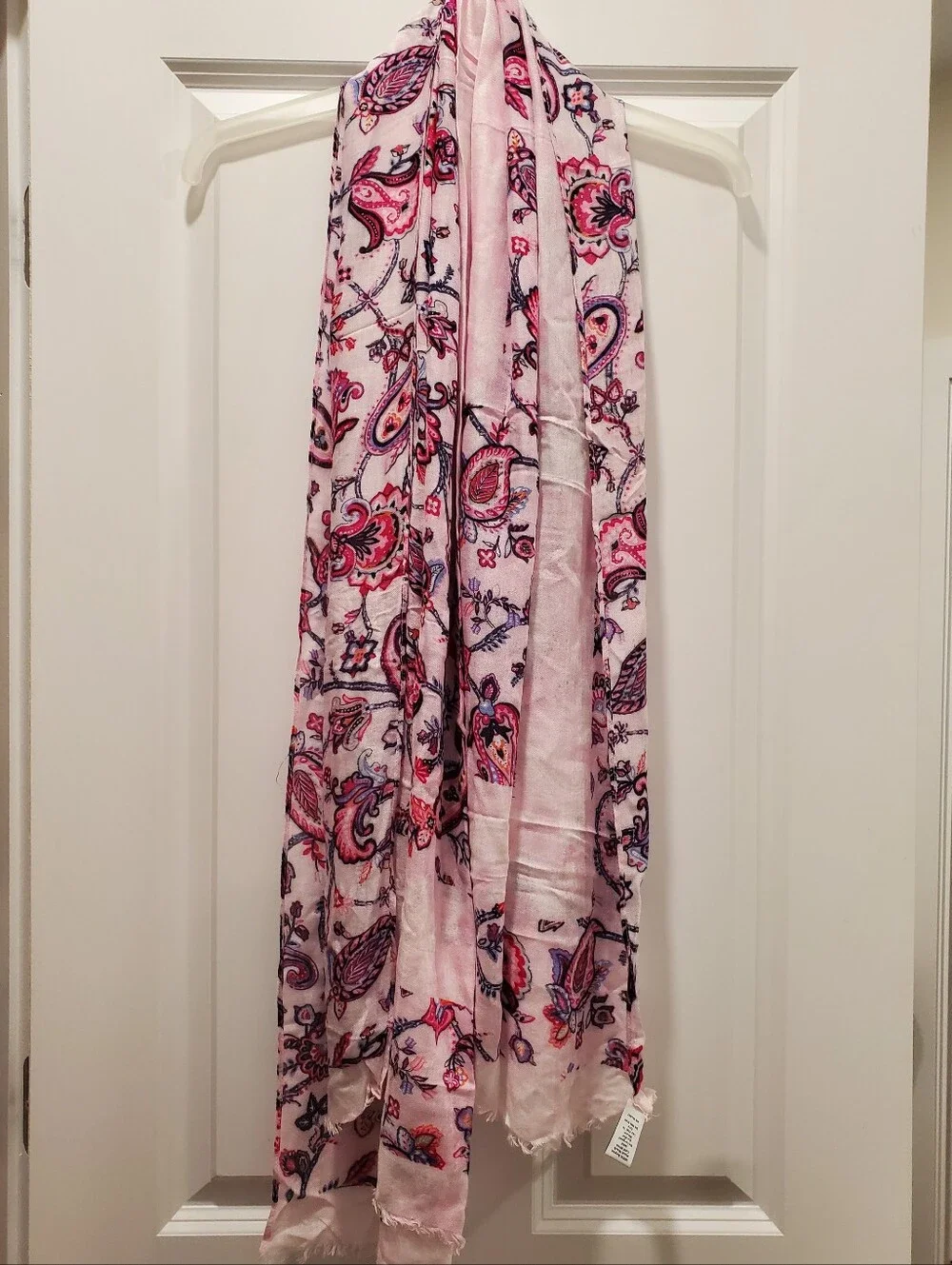 Vera Bradley Light Pink Paisley Women's Scarf - Soft Floral Print